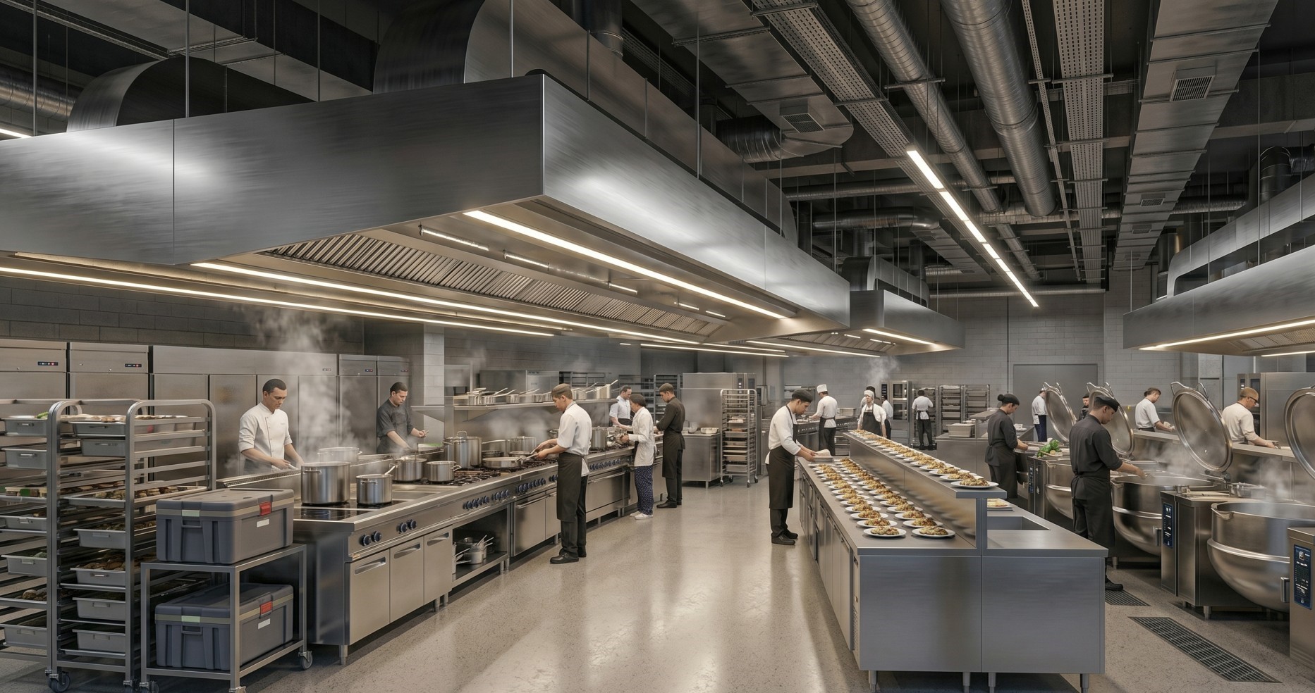 Commercial Kitchens setup